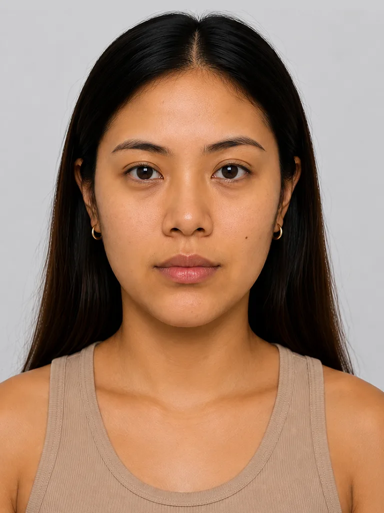 Before Botox treatment