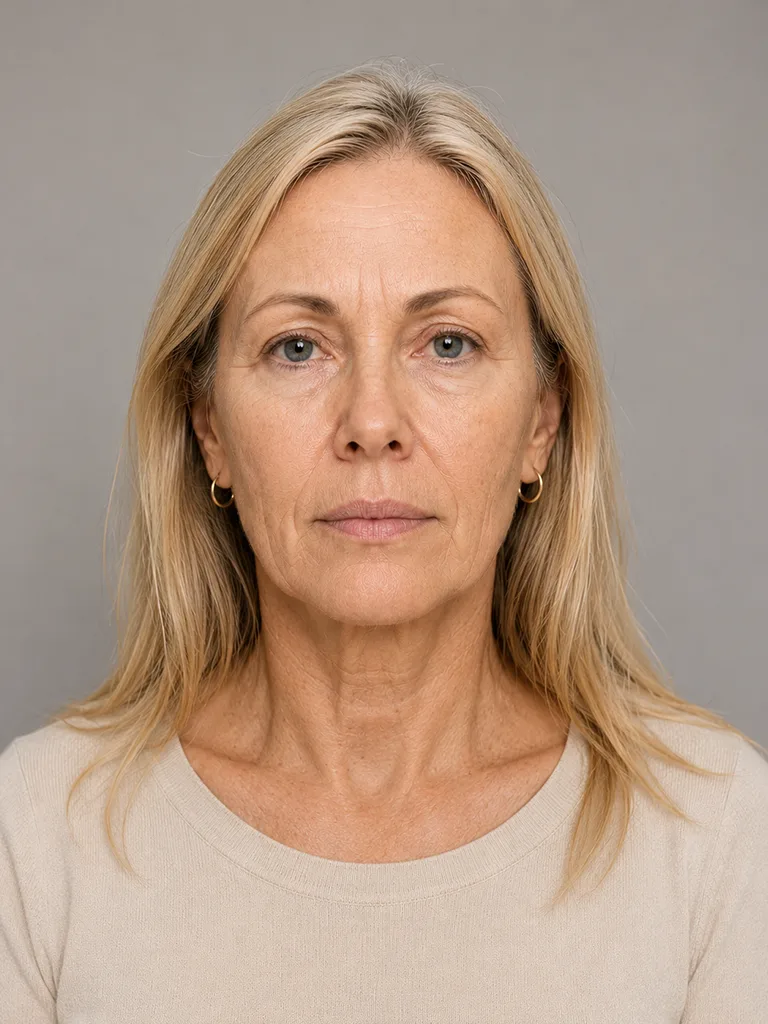 Before Botox treatment